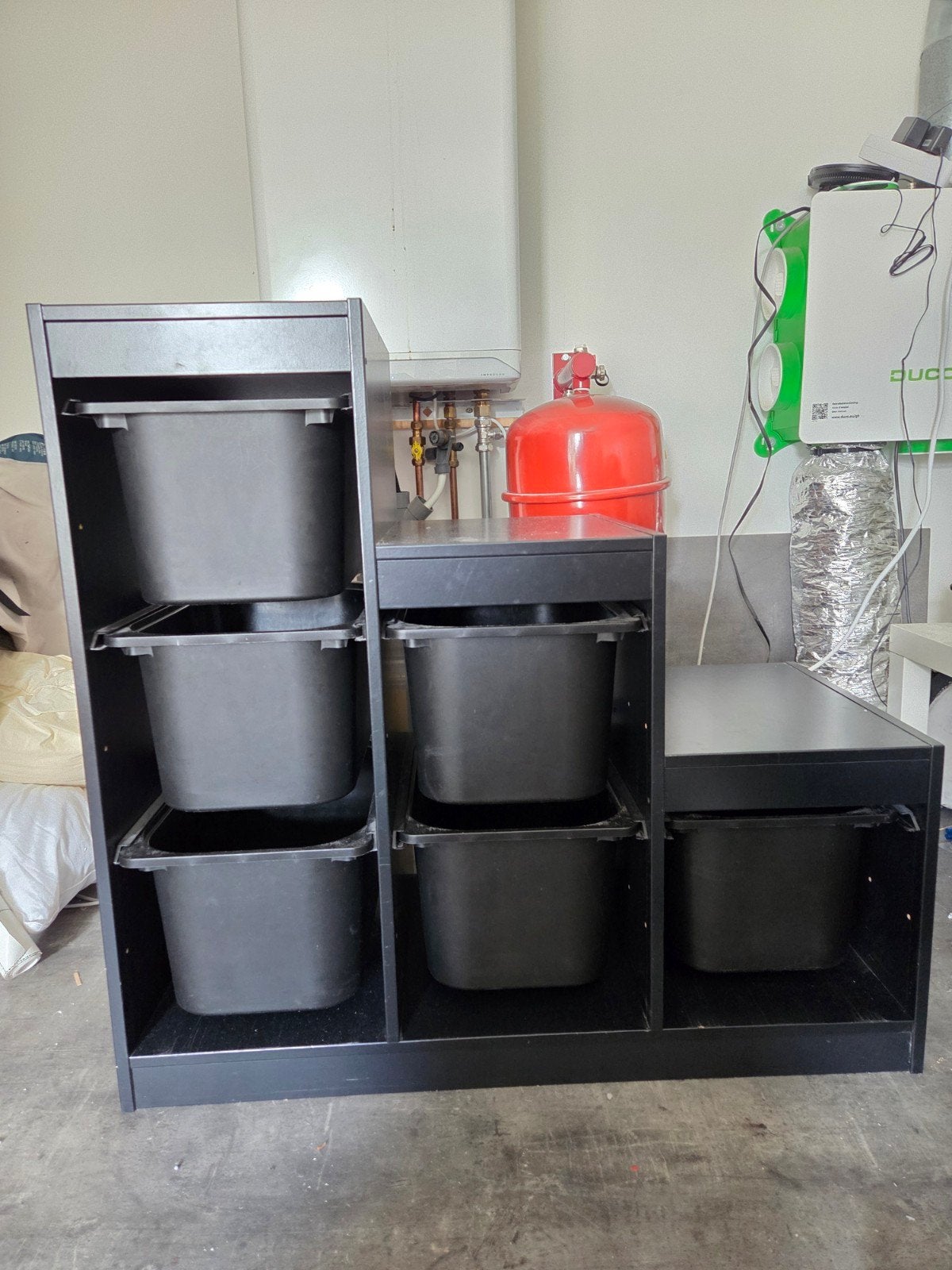 IKEA Trofast kast zwart met opbergbakken, Ophalen, Zo goed als nieuw, Kast
