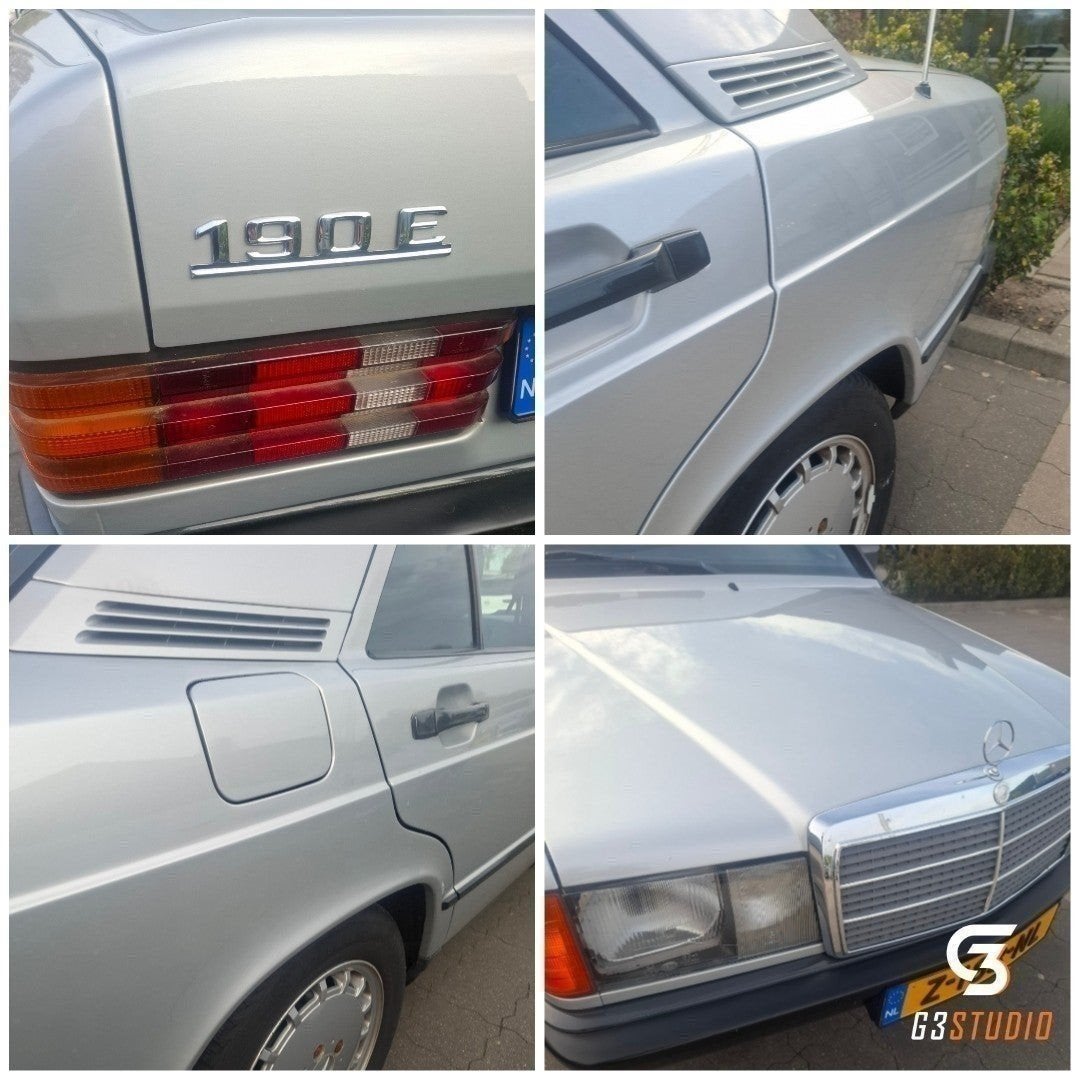 Echte mercedes 190E Airco schuifdak pullman Apk 23-5-2028 👌, Automaat, Metallic lak, 122 pk, Particulier