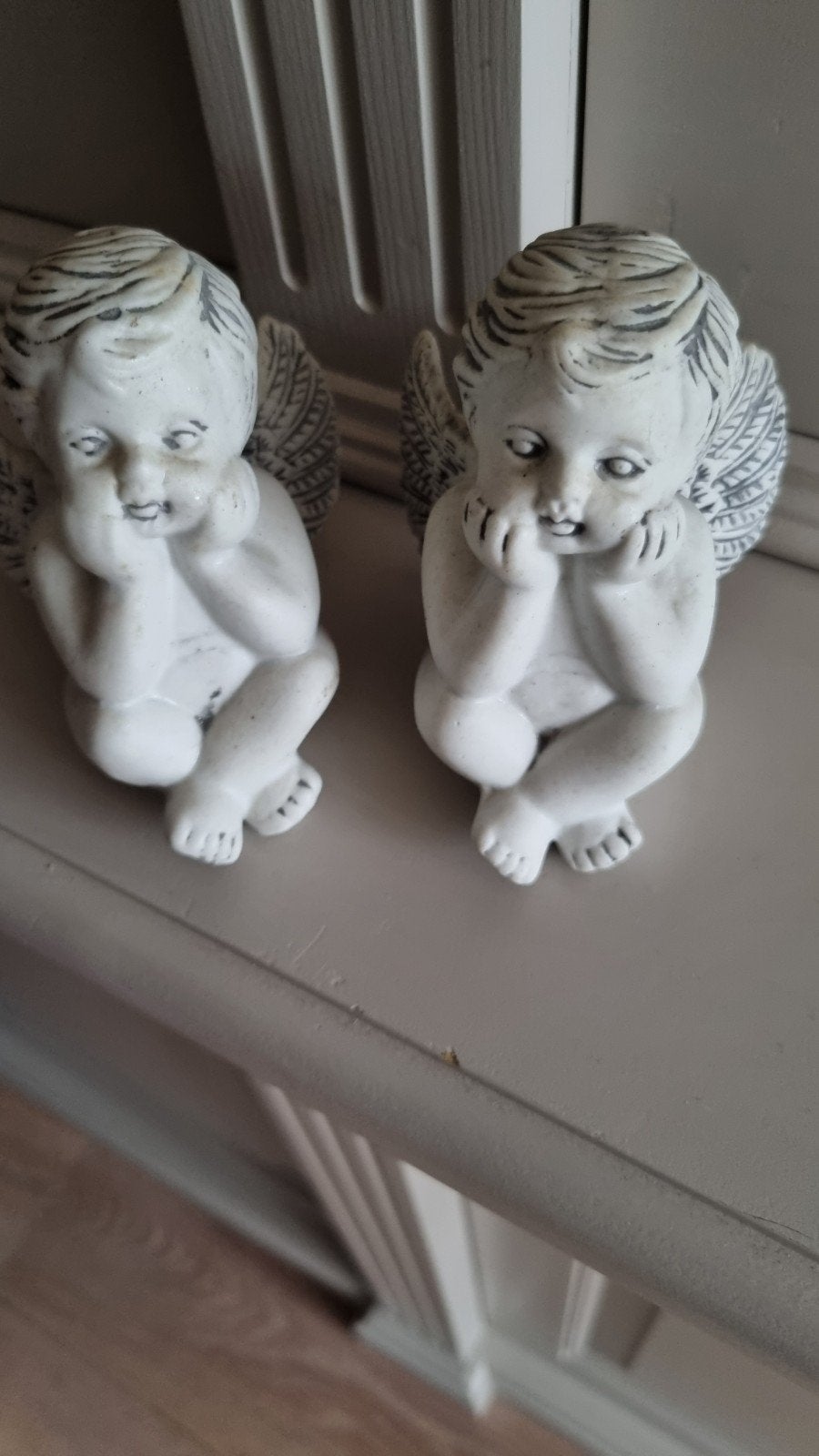 2 BROCANTE BEELDJES ENGELTJES ENGELEN, Ophalen of Verzenden