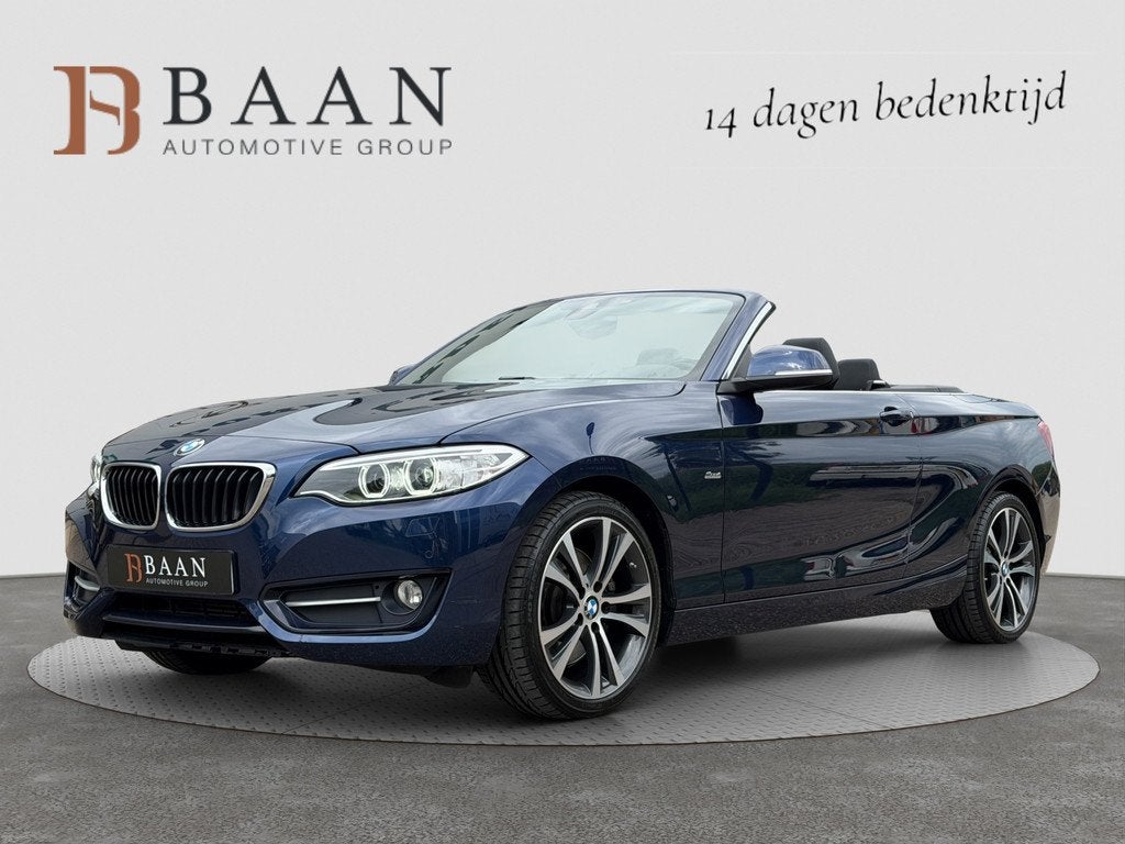 BMW 2-serie Cabrio 228i|Stoel/Stuurverw.|H/K Audio|Memory|Ke, Auto's, BMW, Automaat, Gebruikt, 4 cilinders, Cabriolet