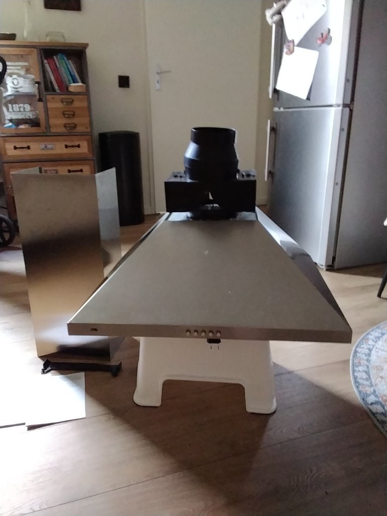 ETNA Wandschouwkap RVS - Zo goed als nieuw, Witgoed en Apparatuur, Afzuigkappen, Ophalen, Zo goed als nieuw, Vrijstaand, Motor