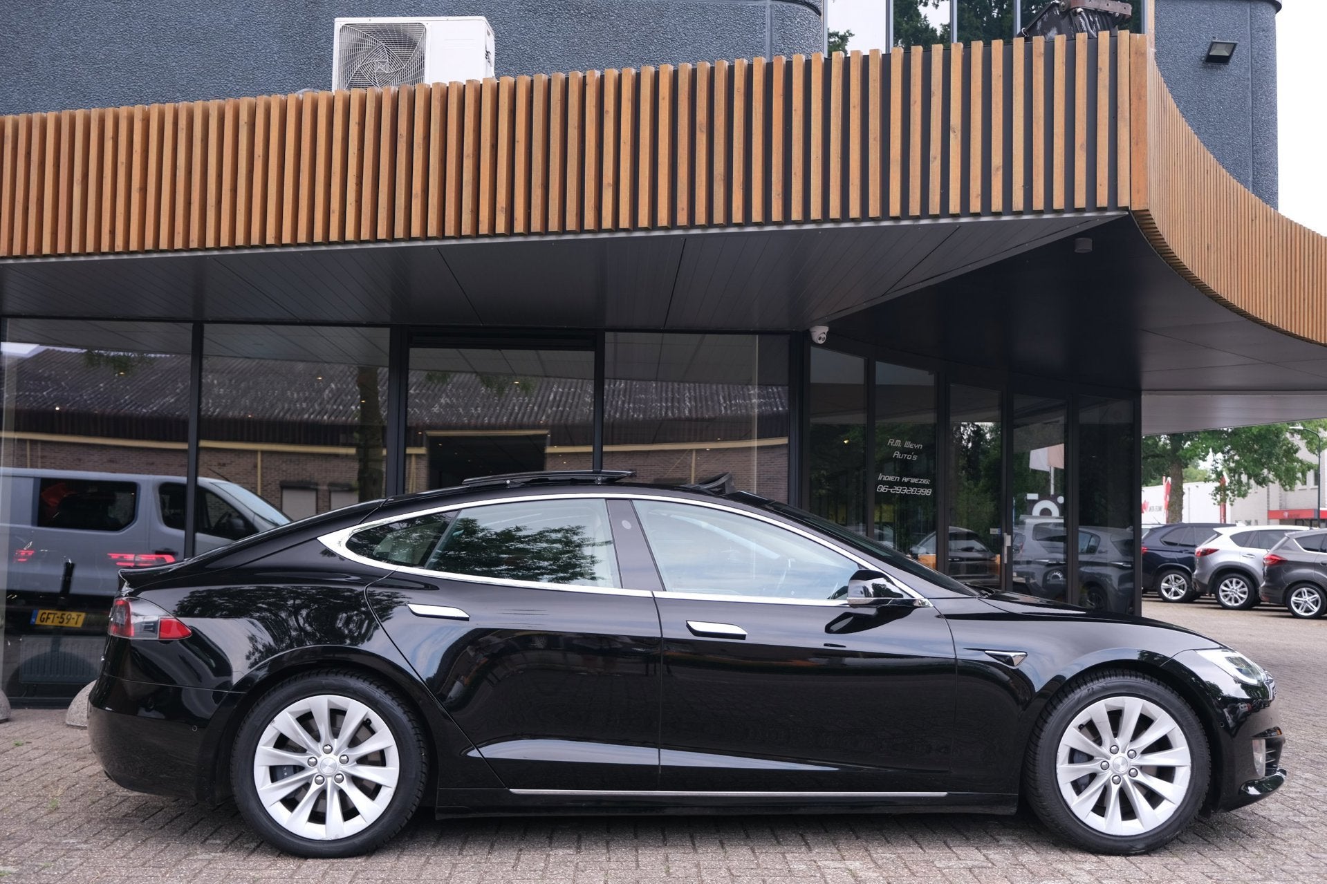 Tesla Model S 75D Base|Rijklaar!|SoH91%|FSD3|Luchtvering|Pan, Auto's, Tesla, Gebruikt, Model S, Zwart, 449 km