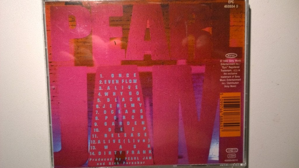 Pearl Jam - Ten, Cd's en Dvd's, Ophalen of Verzenden, Zo goed als nieuw, Poprock, Album