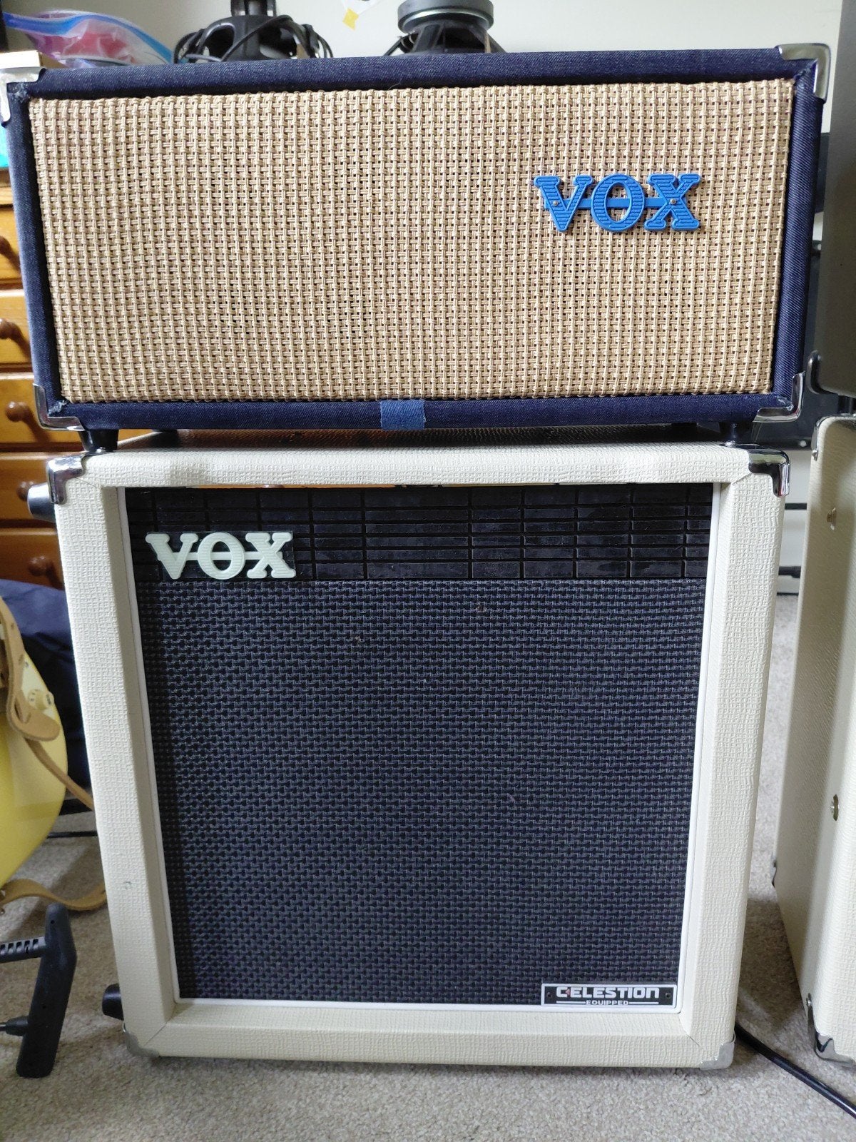 VOX ac15 vr head jeans uitvoering met Celestion 1x12 cab, Ophalen, Minder dan 50 watt
