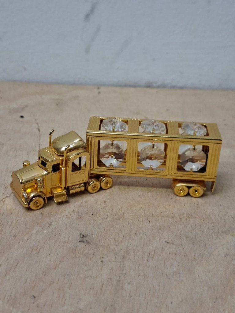 24K gouden vrachtwagen met Swarovski-kristallen, Ophalen of Verzenden, Zo goed als nieuw, Auto's