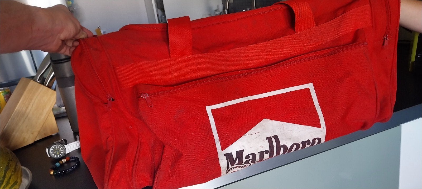 Vintage marlboro sporttas F1, Ophalen of Verzenden, Gebruikt