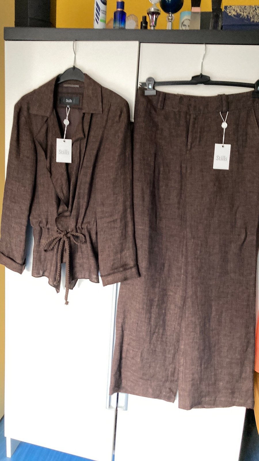 STILLS trendy dames pak donkerbruin, Ophalen of Verzenden, Nieuw, Maat 42/44 (L), Bruin