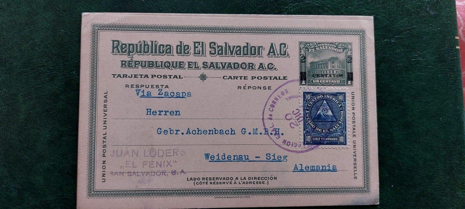 Briefkaart El Salvador, Ophalen of Verzenden, Briefkaart