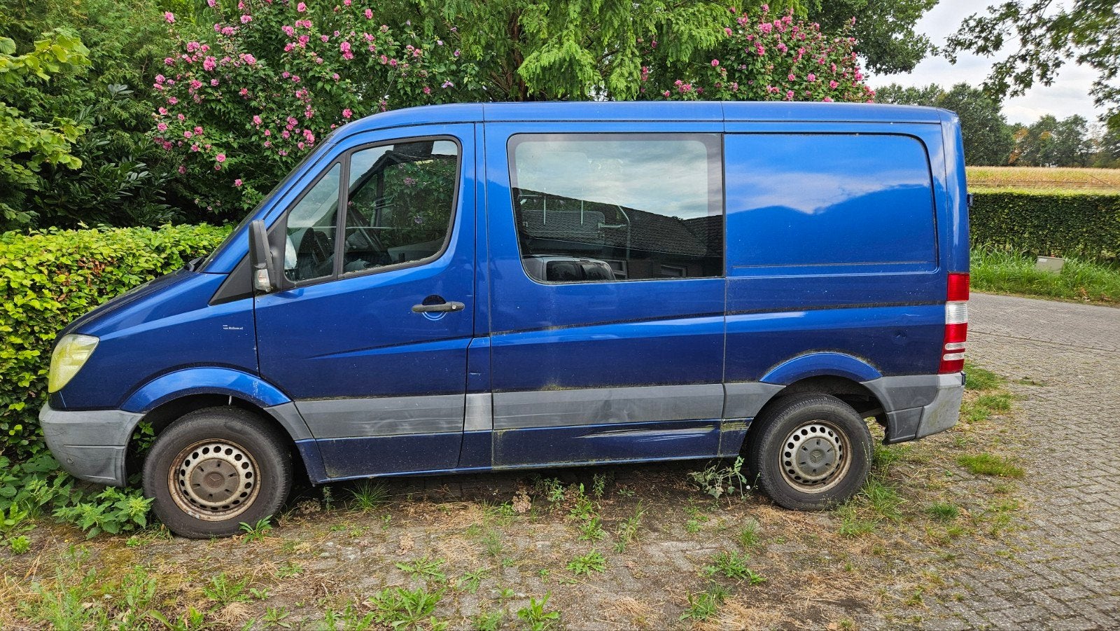 Mercedes-Benz Sprinter Automaat rolstoelbus camper project, Auto's, Achterwielaandrijving, 4 cilinders, Blauw, Diesel