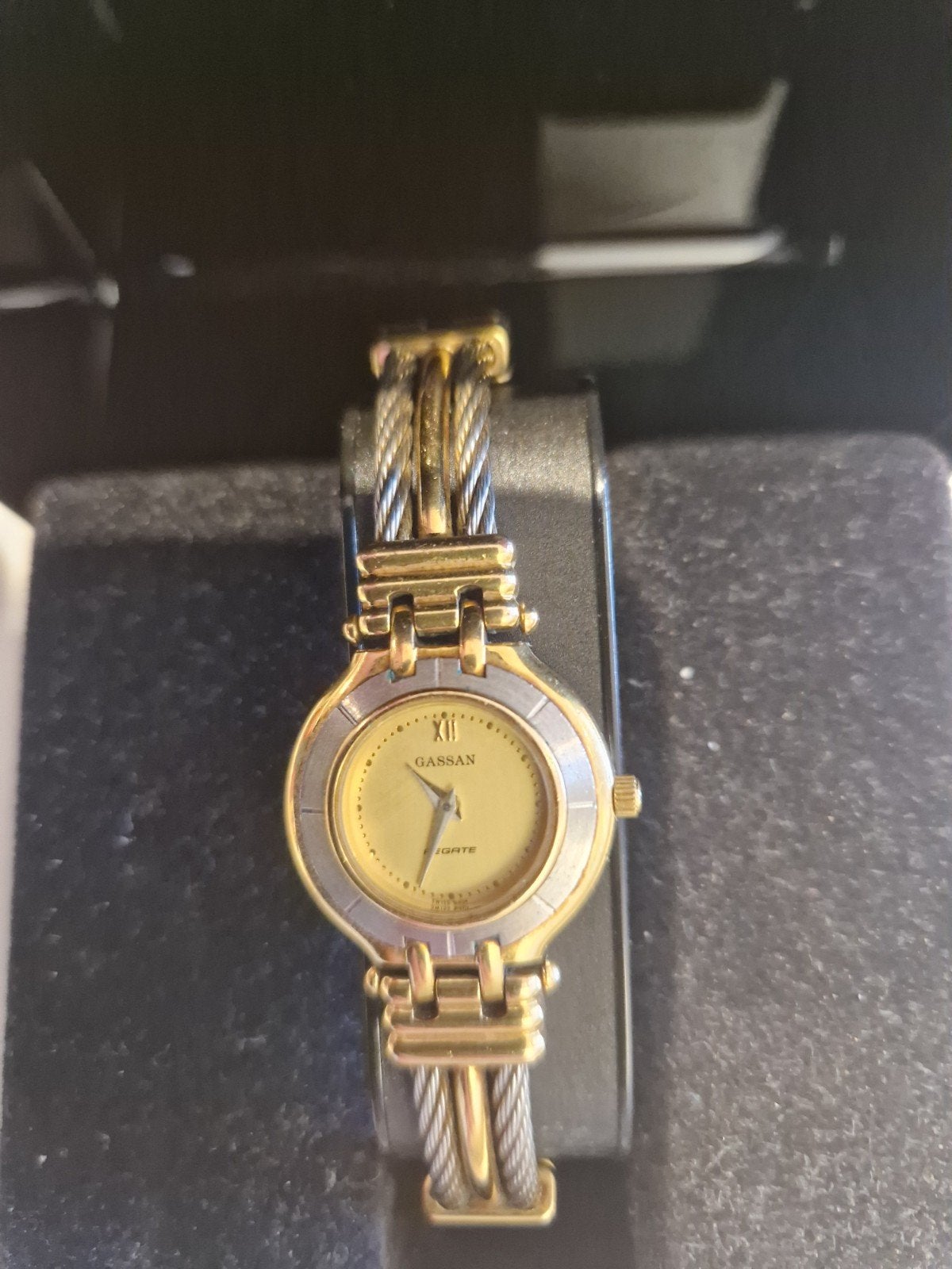 Vintage Gassan Plaza Dameshorloge e, Overige merken, Staal, Gebruikt, Staal