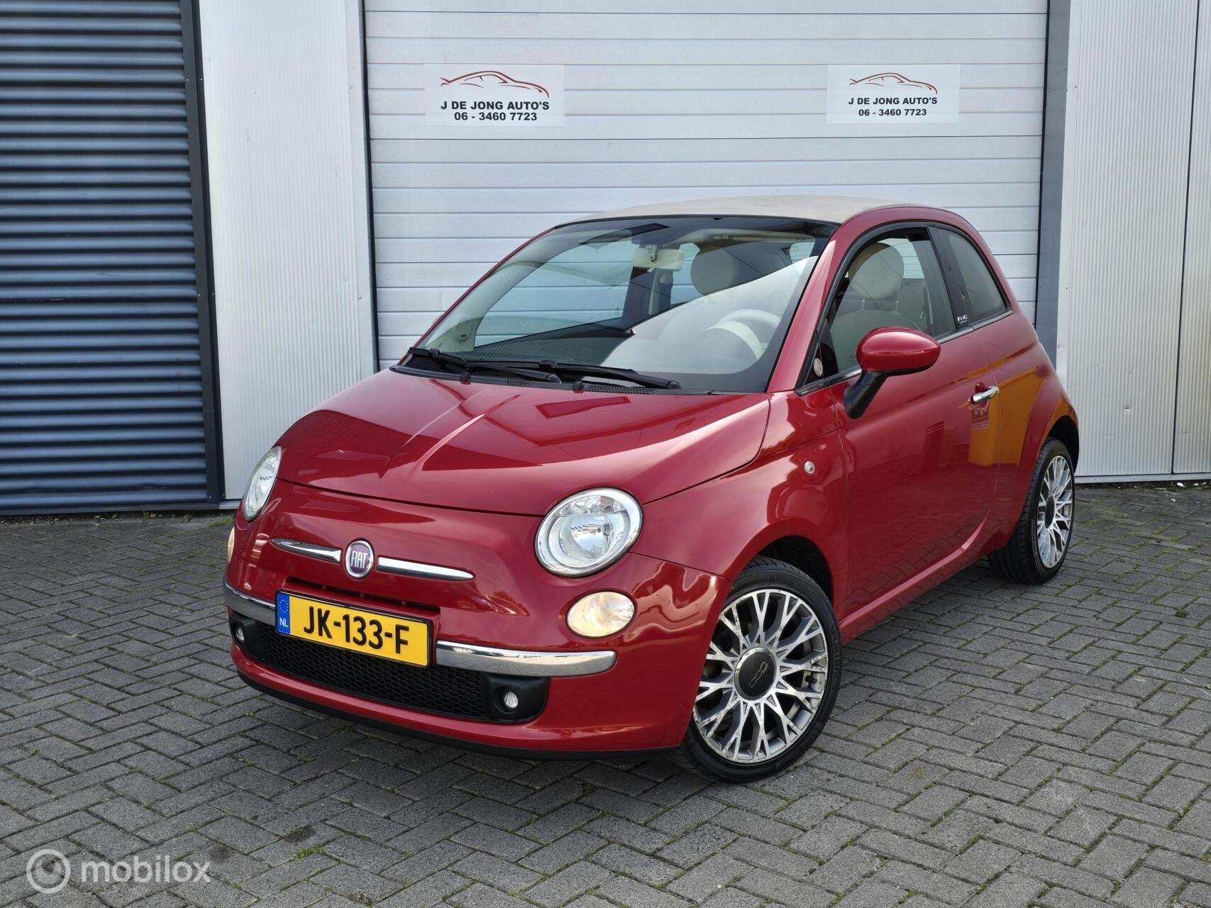 Fiat 500 C 1.2 Lounge Opening edition! 144DKM!, Auto's, Euro 5, Gebruikt, 4 cilinders, Cabriolet