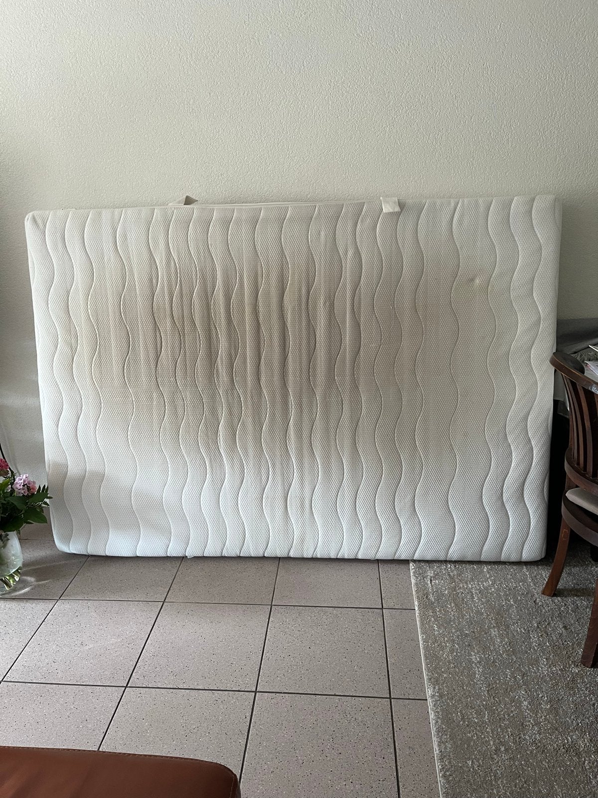 Gratis IKEA matras 140x200 cm met wasbare hoes, Ophalen, Gebruikt, Tweepersoons, 140 cm