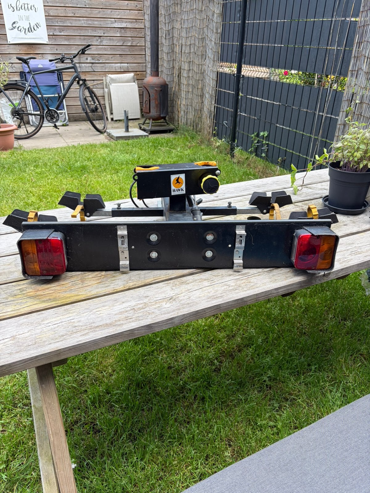Hawk Trekhaak Fietsendrager voor 2 fietsen, Ophalen, 2 fietsen, Gebruikt, Trekhaakdrager