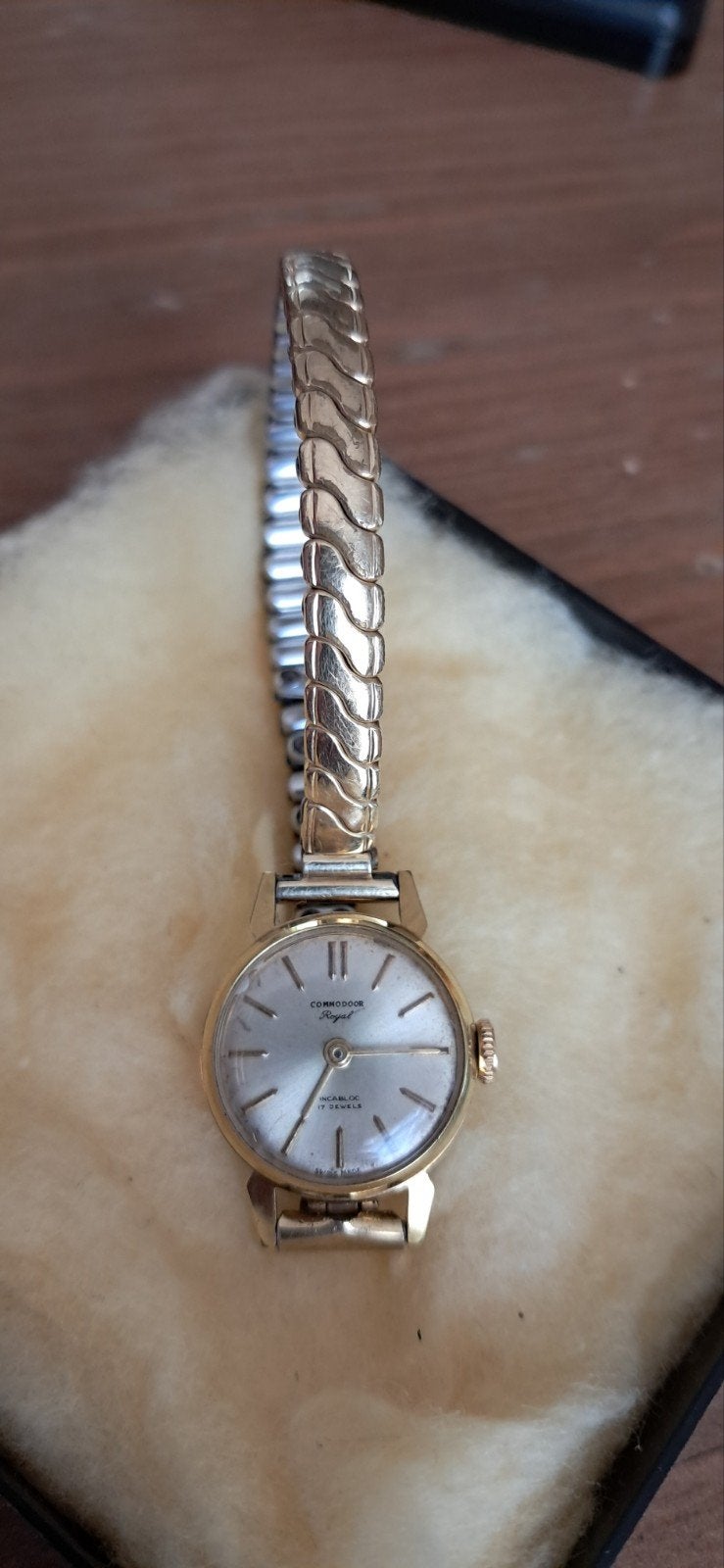 Commodore Royal Dames Horloge Verguld Jaren '60, Overige merken, Overige materialen, Gebruikt, Polshorloge