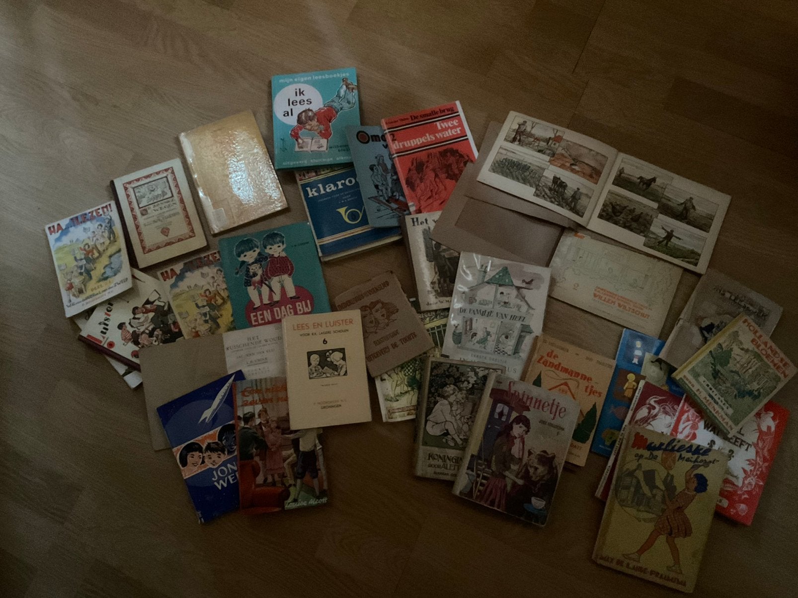 Verzameling oude kinderboeken en schoolboeken, Boeken, Partijen en Verzamelingen, Ophalen, Gelezen, Stripboeken
