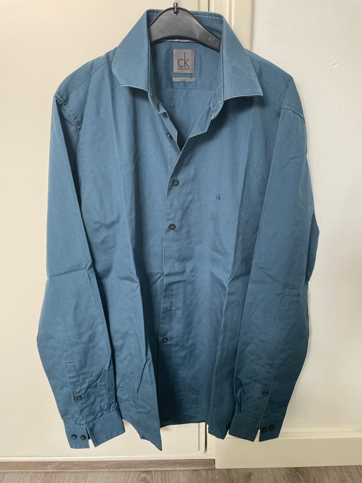 Calvin Klein Overhemden (2 stuks), Kleding | Heren, Overhemden, Zo goed als nieuw, Halswijdte 39/40 (M), Blauw, Ophalen