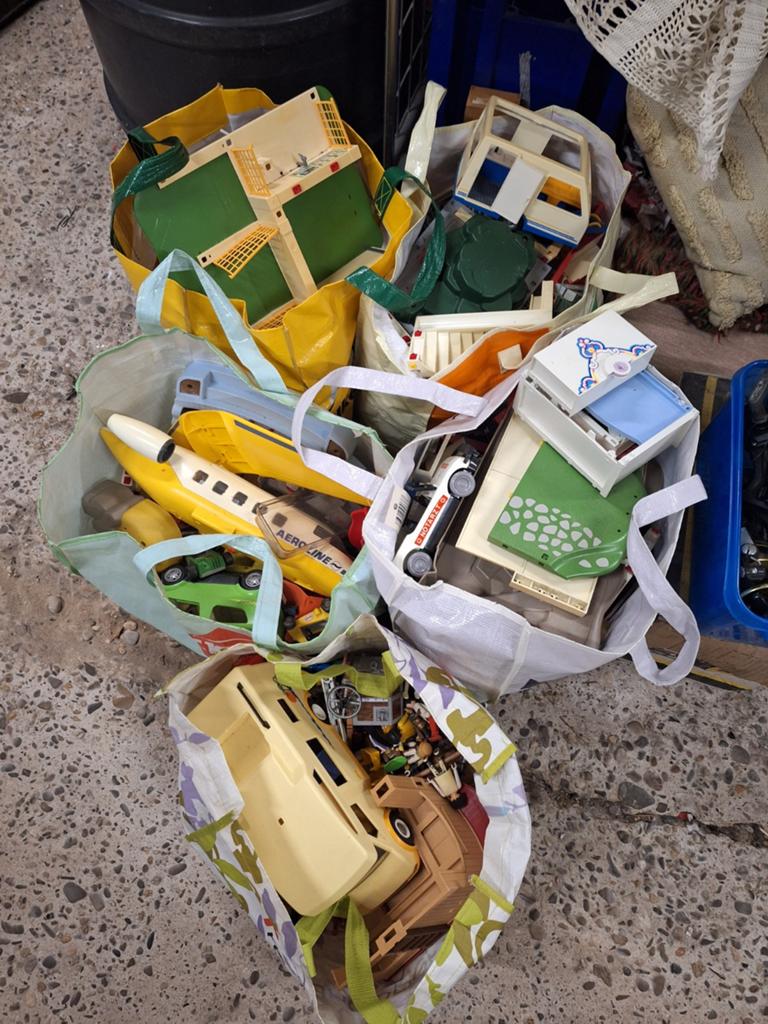 5 tassen met playmobiel play mobiel, Ophalen, Gebruikt, Los playmobil