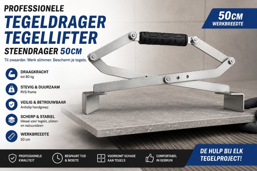 Professionele Tegeldrager 50 cm – Sterke Tegellifter, Ophalen of Verzenden, Nieuw