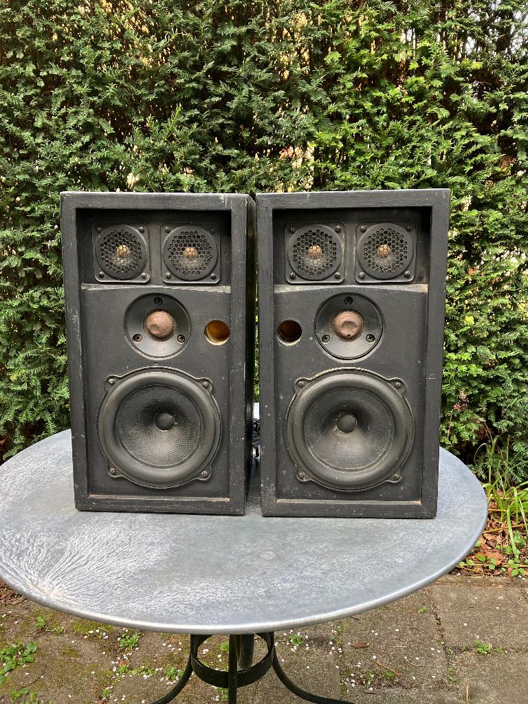 Zelfbouw: Bowers & Wilkins + Isophon + 2x Audax, Audio, Tv en Foto, Luidsprekers, Ophalen, 60 tot 120 watt, Front, Rear of Stereo speakers
