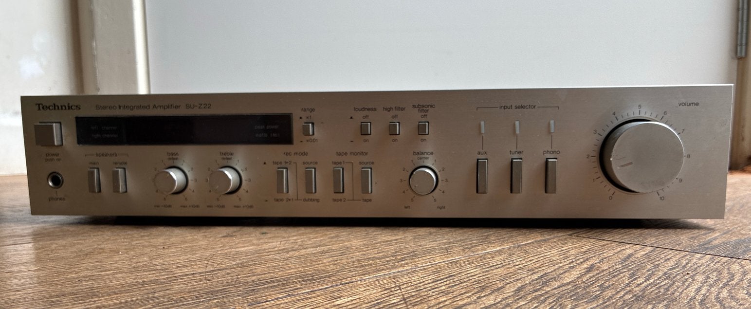 Technics SU-Z22 Stereo Geïntegreerde Versterker - Werkend, Overige merken, Gebruikt, Ophalen of Verzenden, Minder dan 60 watt