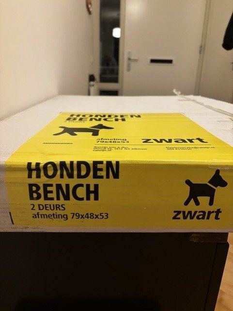 Hondenbench Zwart 79 cm, Ophalen, Nieuw