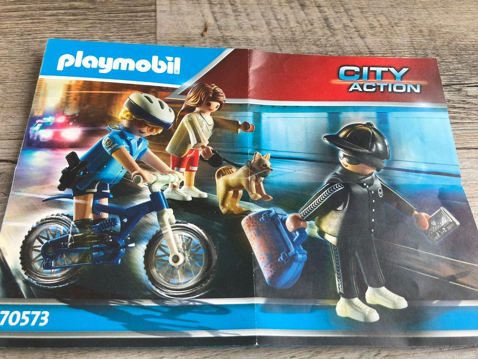 Playmobil 70573 Politie fiets met dief, Ophalen of Verzenden, Zo goed als nieuw