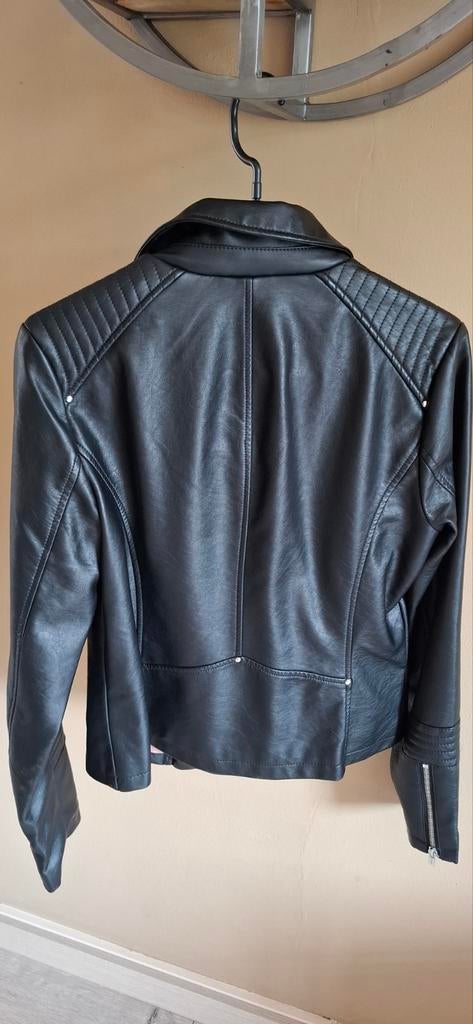 Zwart " leren " dames jack Only maat 36/38, Zwart, Ophalen of Verzenden, Maat 36 (S), ONLY