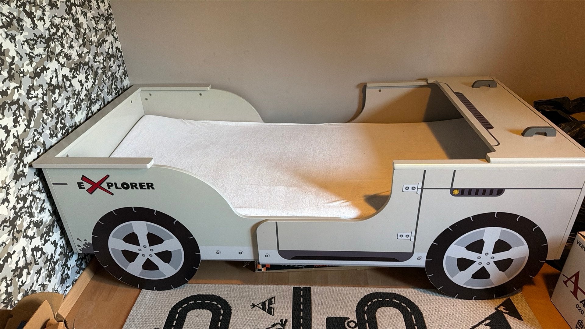 Autobed jeep, Ophalen, Zo goed als nieuw, 180 cm of meer, 85 tot 100 cm