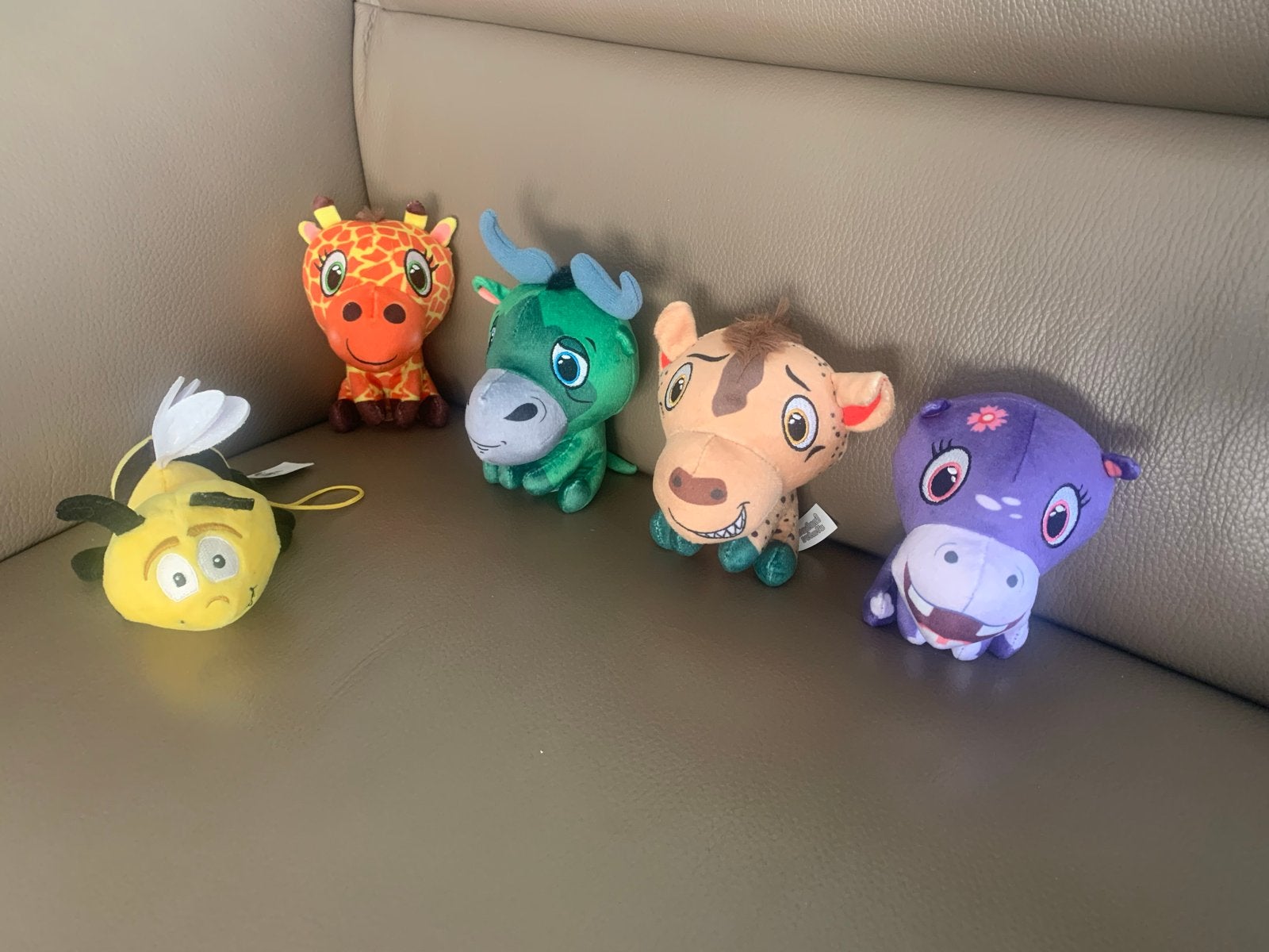 Leuke Lidl knuffels - set van 5, Kinderen en Baby's, Lidl, Giraf, Geel, Ophalen of Verzenden
