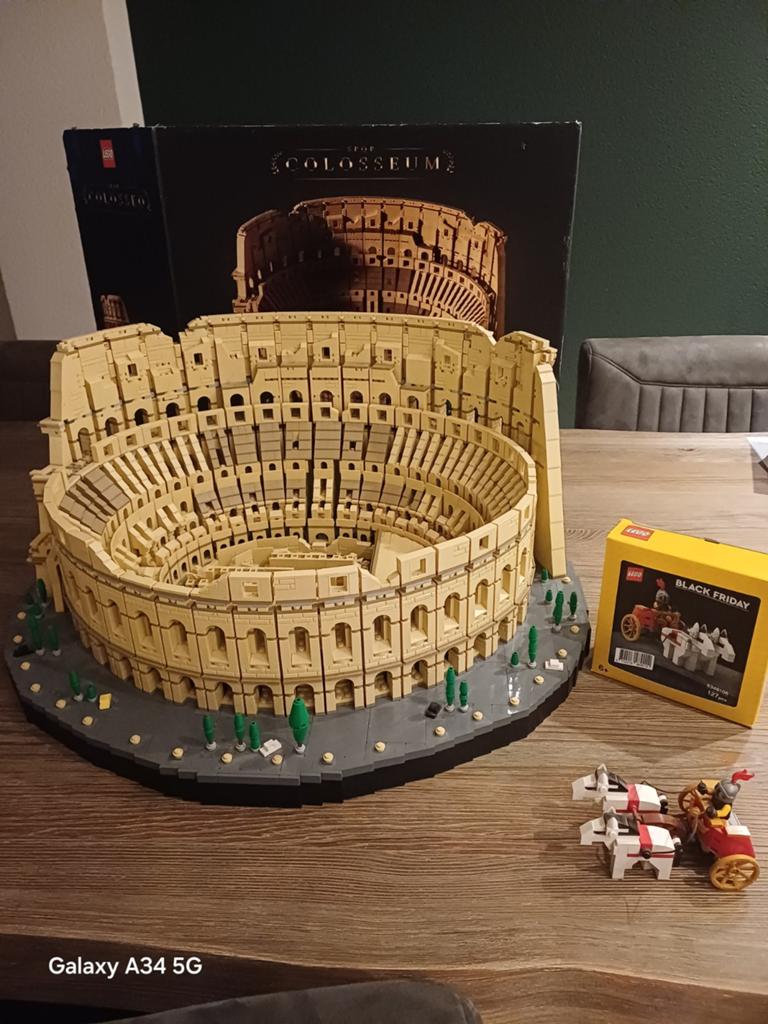 LEGO Colosseum (10276) met Romeinse Strijdwagen (6346108), Ophalen, Compleet, Lego, Zo goed als nieuw
