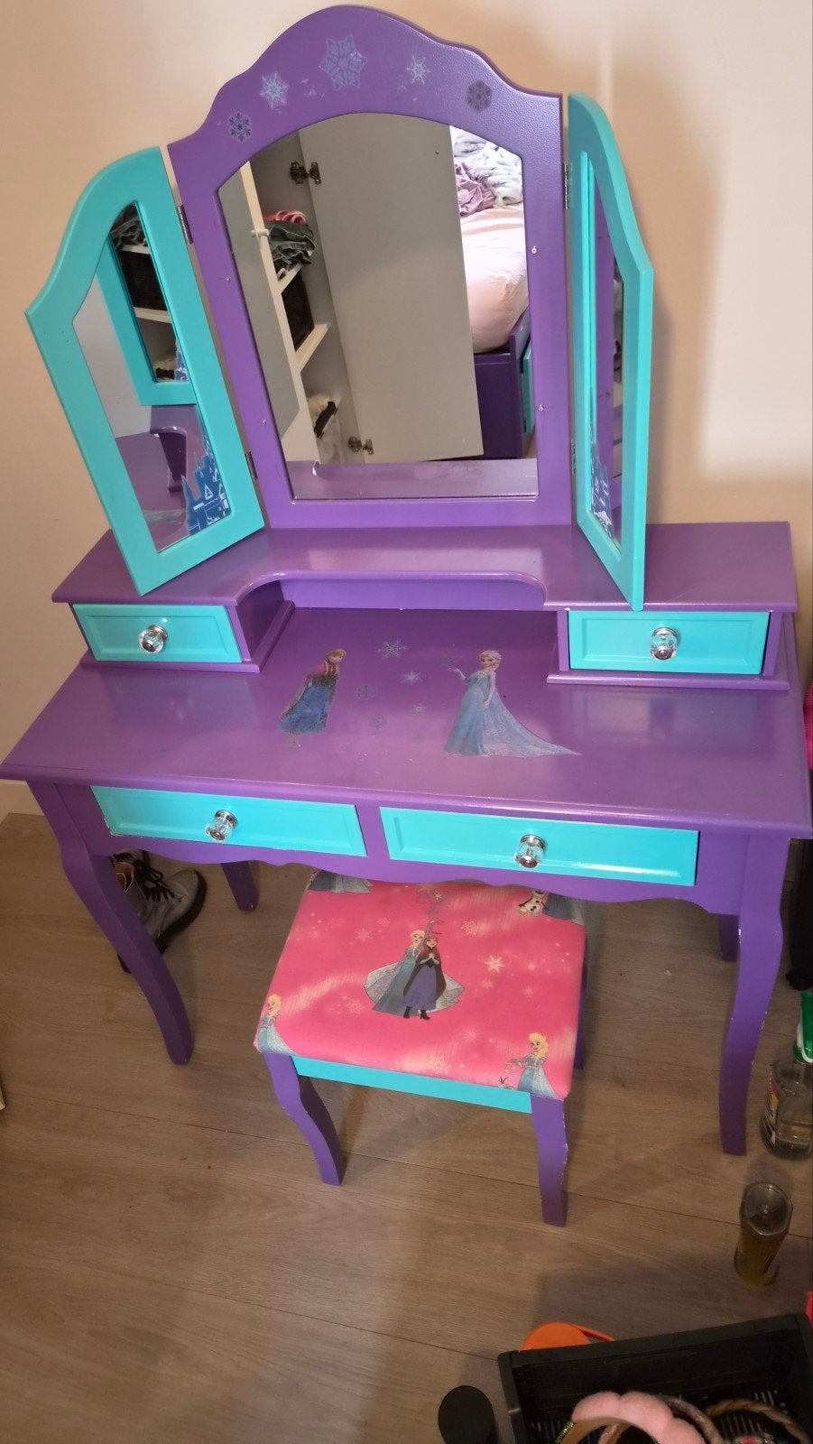 FROZEN kaptafel, Huis en Inrichting, Ophalen, Gebruikt, 100 tot 150 cm, 50 tot 100 cm