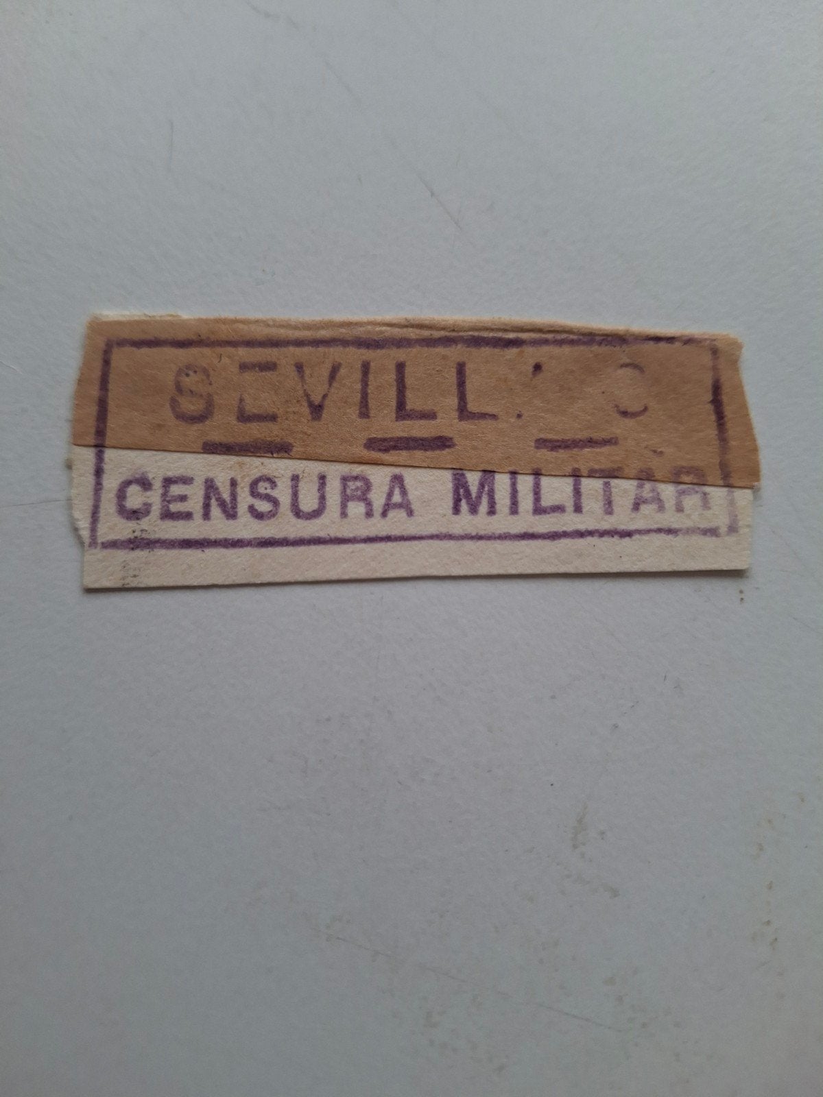 sensuur zegel Sevilla Spanje, Ophalen of Verzenden