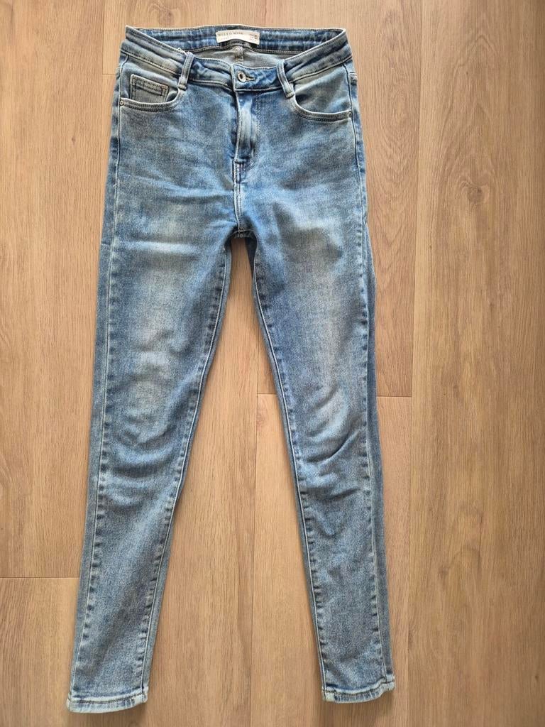 Hello Miss blauwe skinny spijkerbroek, maat 38, Hello Miss, Blauw, Ophalen of Verzenden, W28 - W29 (confectie 36)