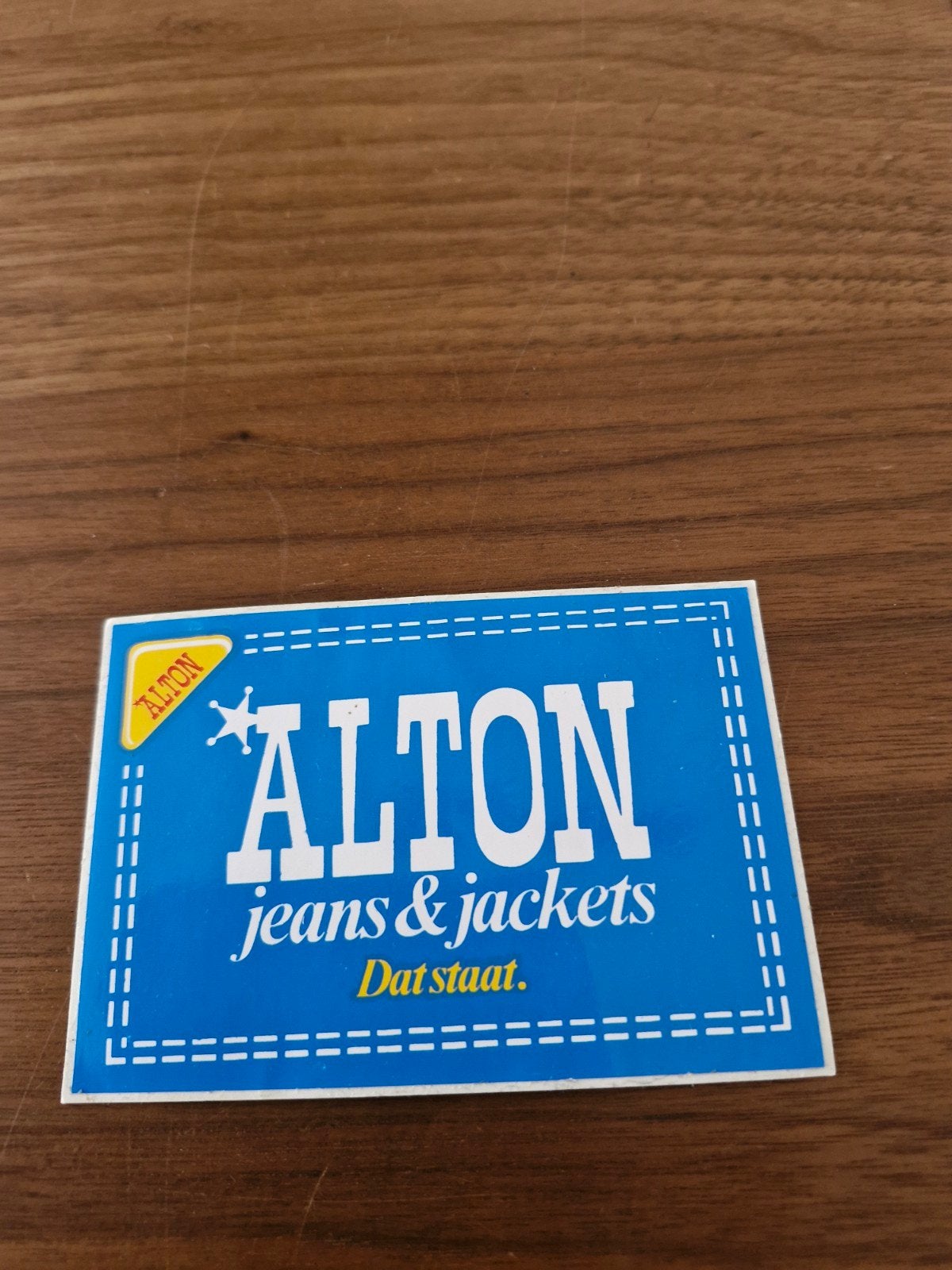 12159 Vintage Alton Jeans & Jackets Sticker, Ophalen of Verzenden
