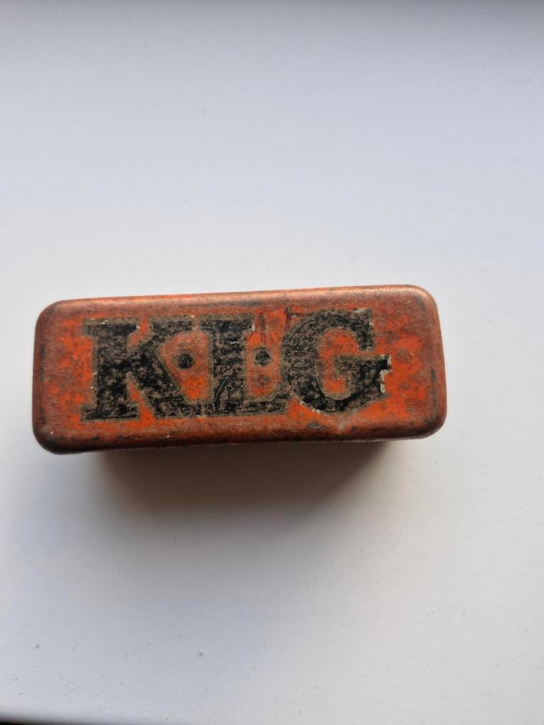 Vintage K.L.G. blikje - Antiek verzamelobject, Verzamelen, Ophalen of Verzenden, Gebruikt