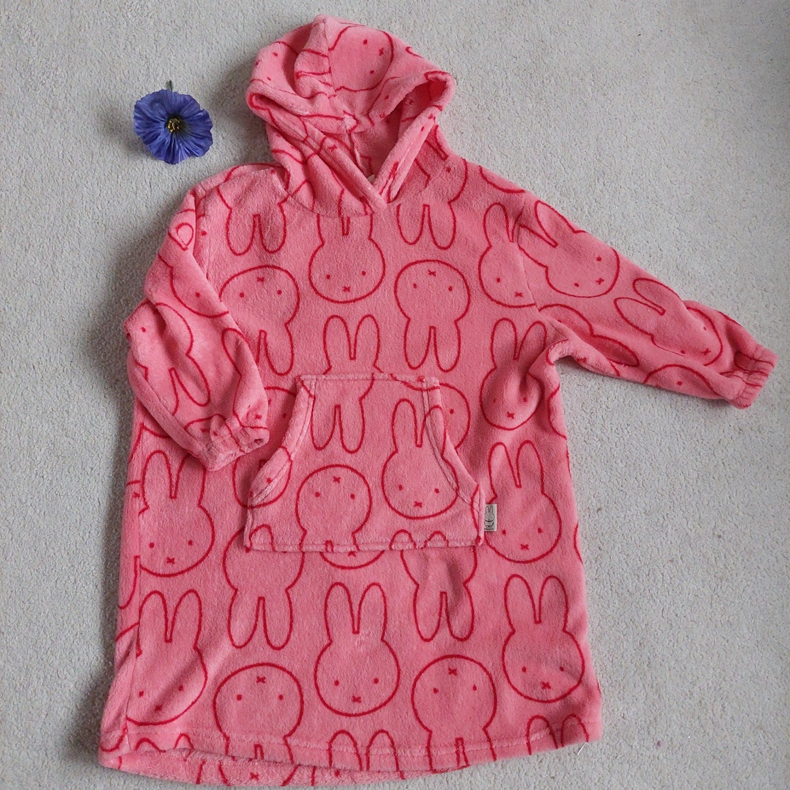 Roze Nijntje Snuggle/Badjas/Ochtendjas Maat 98/128, Overige typen, Meisje, Ophalen of Verzenden, Zo goed als nieuw
