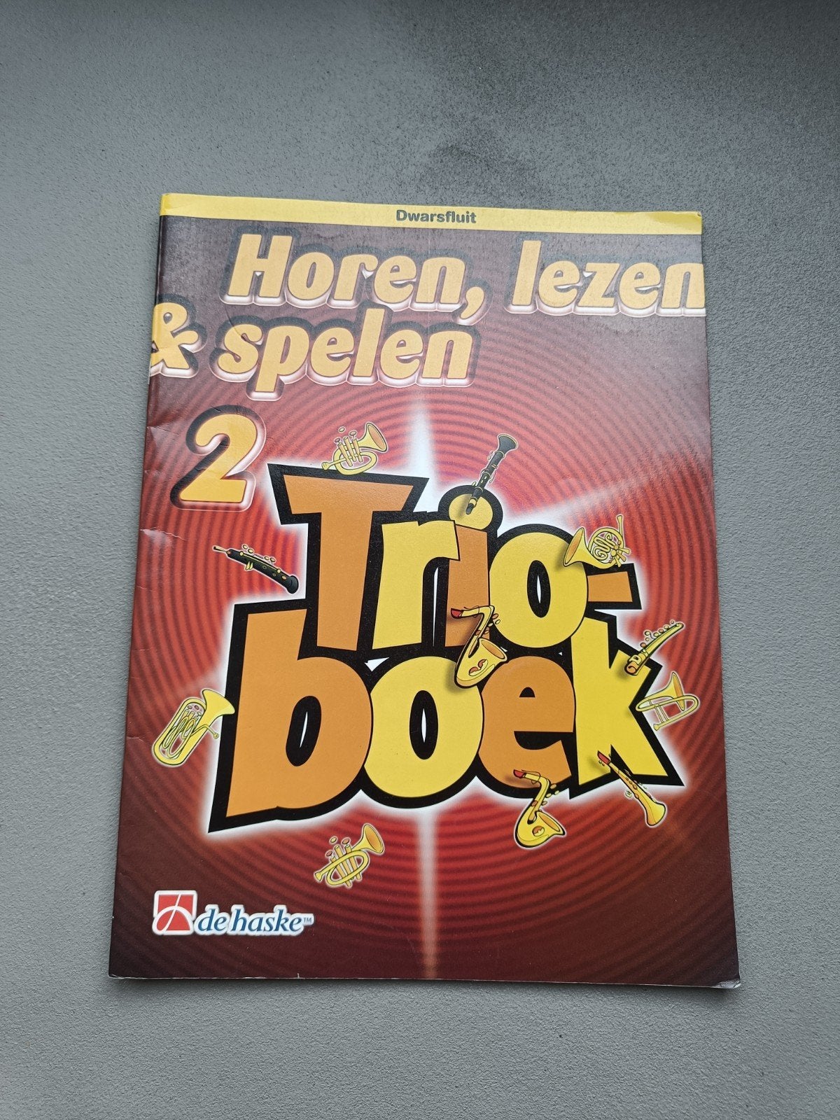 Horen, lezen & spelen 2 - Trio boek Dwarsfluit, Dwarsfluit of Piccolo, Ophalen of Verzenden, Zo goed als nieuw, Artiest of Componist