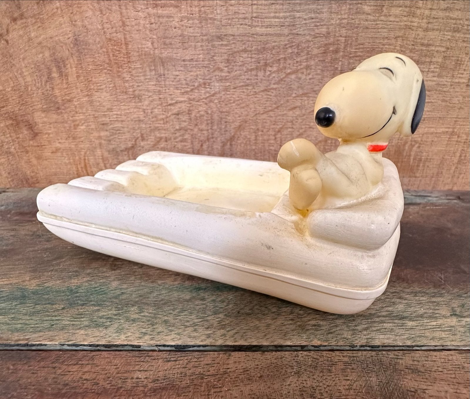 Vintage Snoopy Zeepbakje/1958 United Feature, Ophalen of Verzenden, Gebruikt