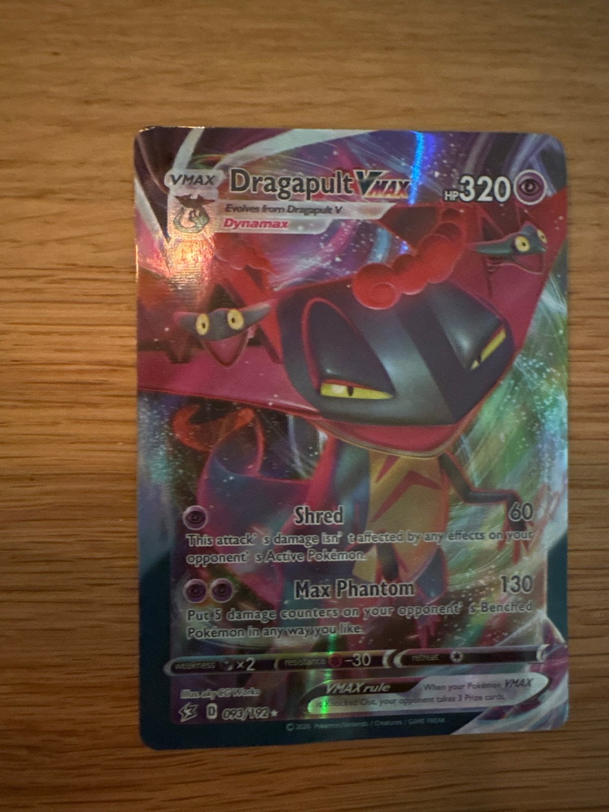 Pokémon kaarten: Dragapult VMAX, Indeedee V, Ultra Necrozma, Hobby en Vrije tijd, Verzamelkaartspellen | Pokémon, Gebruikt, Meerdere kaarten