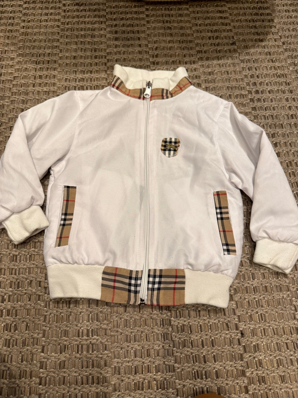 Baby jasje dubbelzijdig - Burberry stijl, Kinderen en Baby's, Kinderkleding | Overige, Ophalen of Verzenden, Zo goed als nieuw