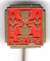 L. Slier 1915 sportprijzen rood op koper speldje ( K_171 ), Verzenden, Zo goed als nieuw, Merk, Speldje of Pin