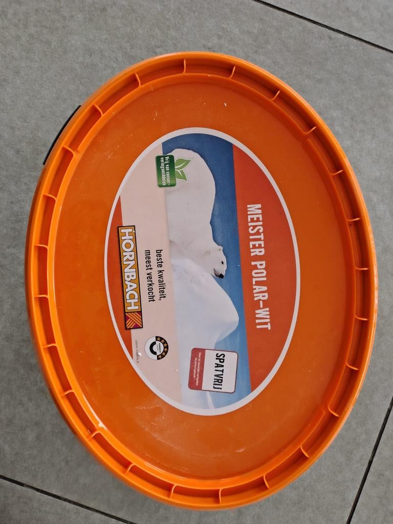HORNBACH MEISTER POLAR-WIT Muurverf - Volle emmer 12 Liter, Ophalen, Nieuw, Wit