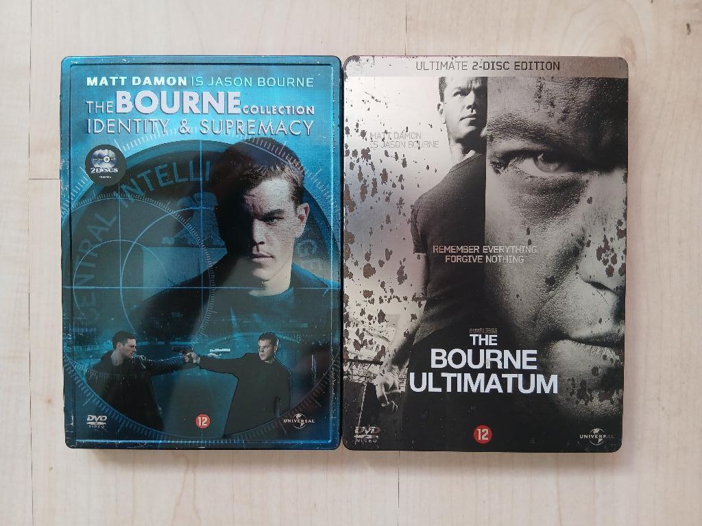 DVD Metal Case - The Bourne identity & Supremacy & Ultimatum, Vanaf 12 jaar, Ophalen of Verzenden, Gebruikt, Actie
