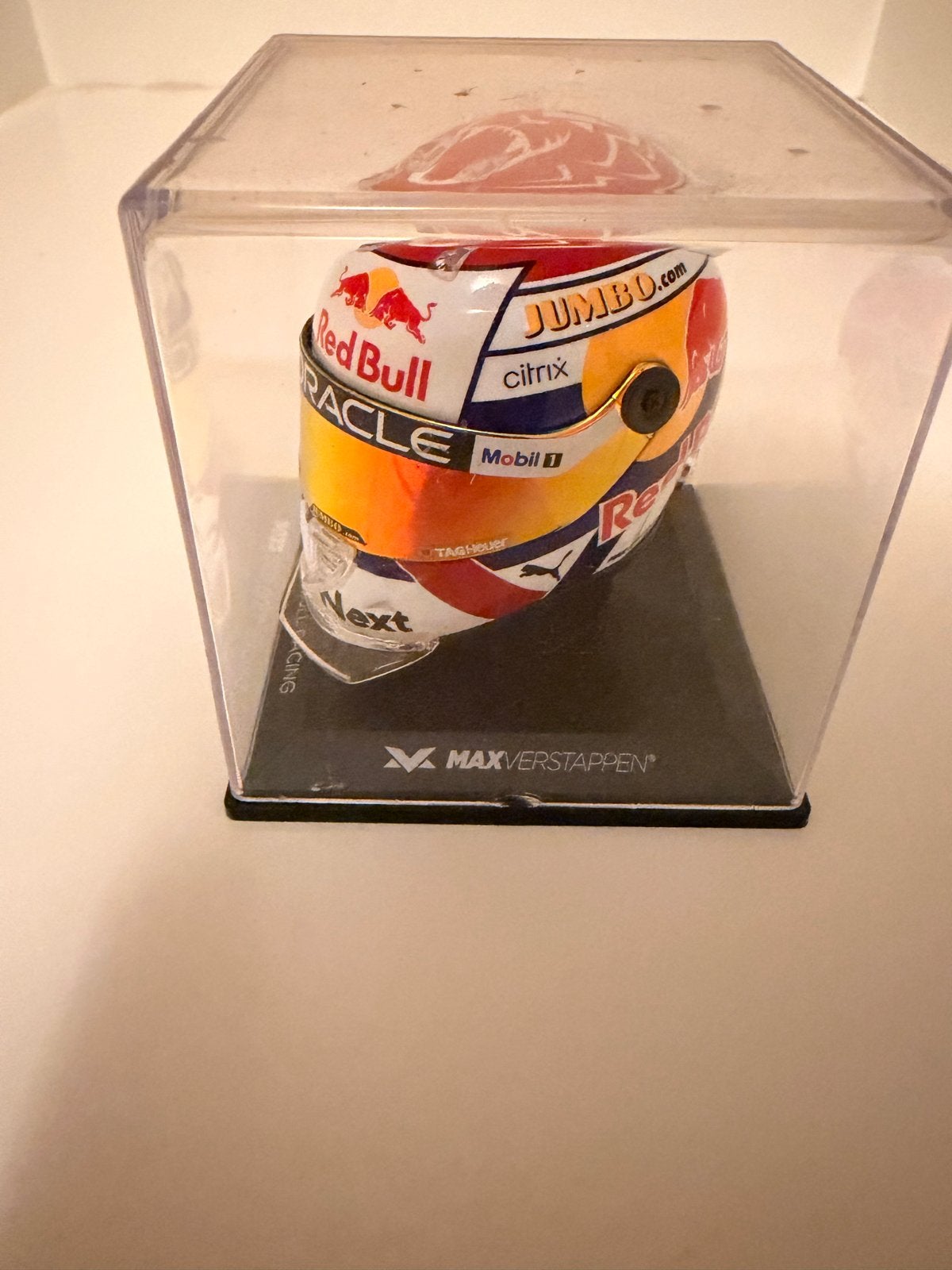 7x 1:4 Max Verstappen Helmen Collectie, Verzamelen, Ophalen of Verzenden, Zo goed als nieuw, Formule 1