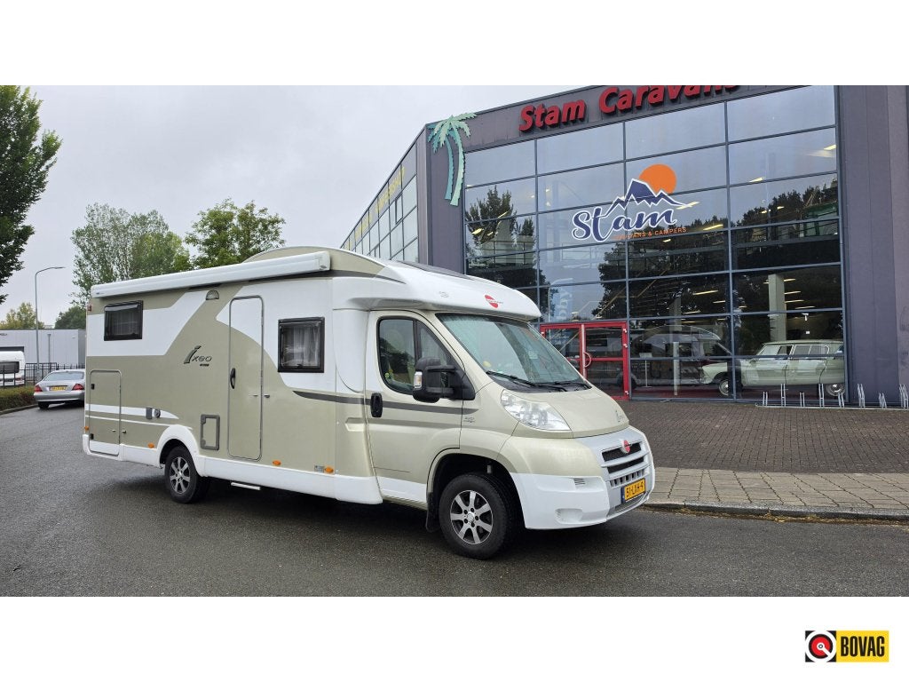 Bürstner Ixeo 726 G enkele bedden, Caravans en Kamperen, Hordeur, Ringverwarming, Fiat, 7 tot 8 meter