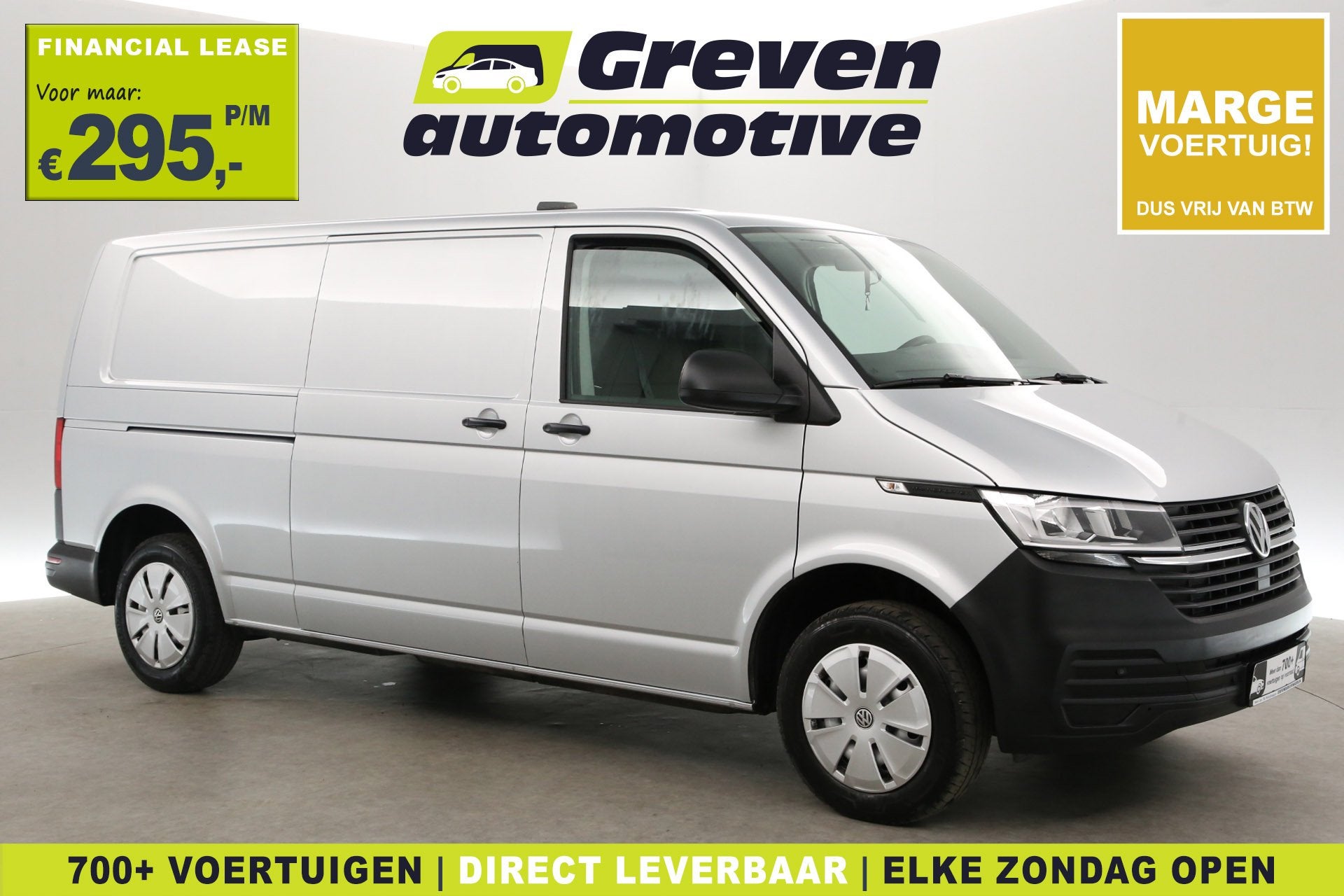 Volkswagen Transporter T6.1 2.0 TDI L2H1 140PK | Marge | Air, Auto's, Gebruikt, Euro 6, 1928 kg, Volkswagen