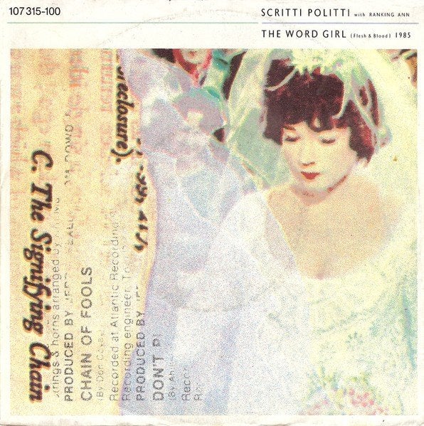 Scritti Politi - The Word Girl (Single), Gebruikt, 7 inch, Pop, Overige typen
