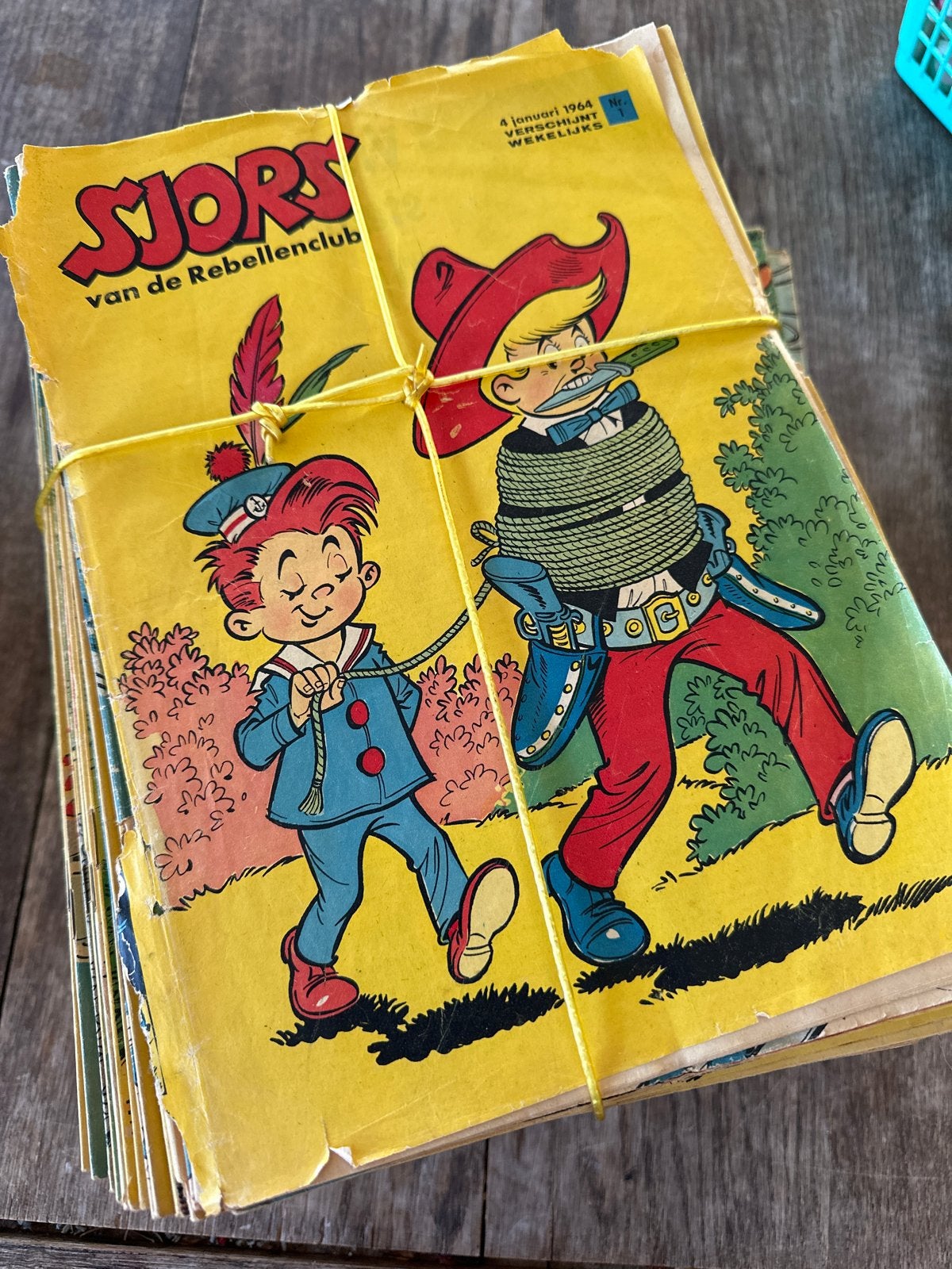 Sjors van de Rebellenclub - Oude Stripboeken (Jaren '60), Meerdere stripboeken, Ophalen of Verzenden, Gelezen