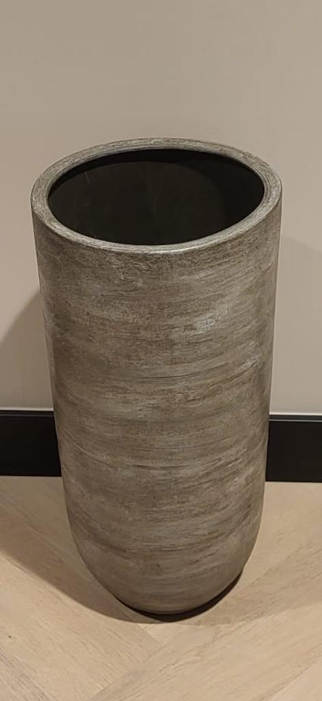 Keramiek pot luxe, Tuin en Terras, Bloempotten, Ophalen, Zo goed als nieuw, Rond, Aardewerk