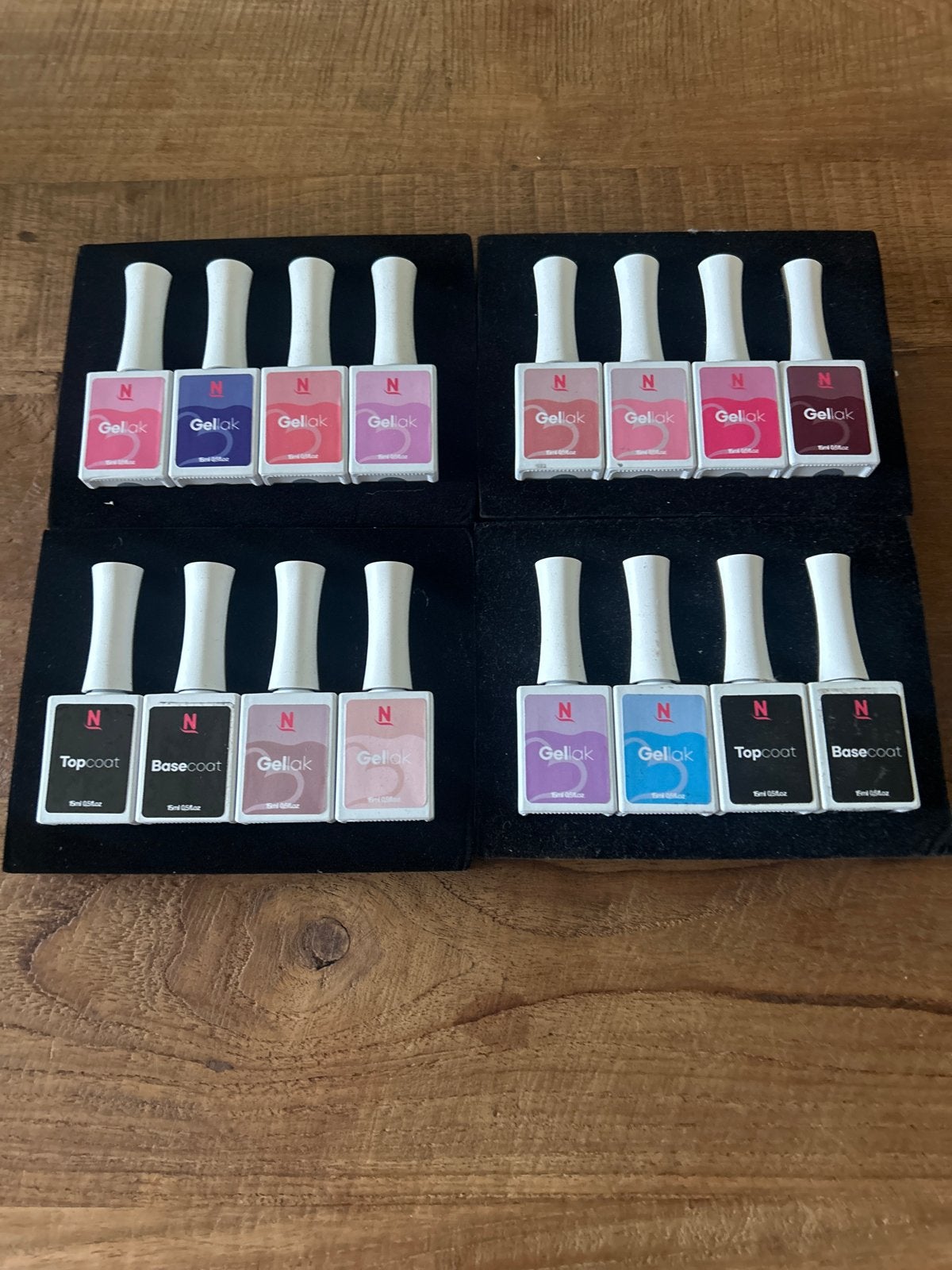 Gellak set met diverse kleuren, topcoat en basecoat, Ophalen of Verzenden, Nieuw, Overige typen